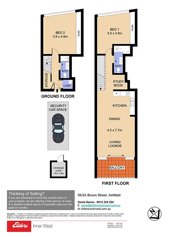 Floorplan of Homely unit listing, 55/2A Brown Street, Ashfield NSW 2131