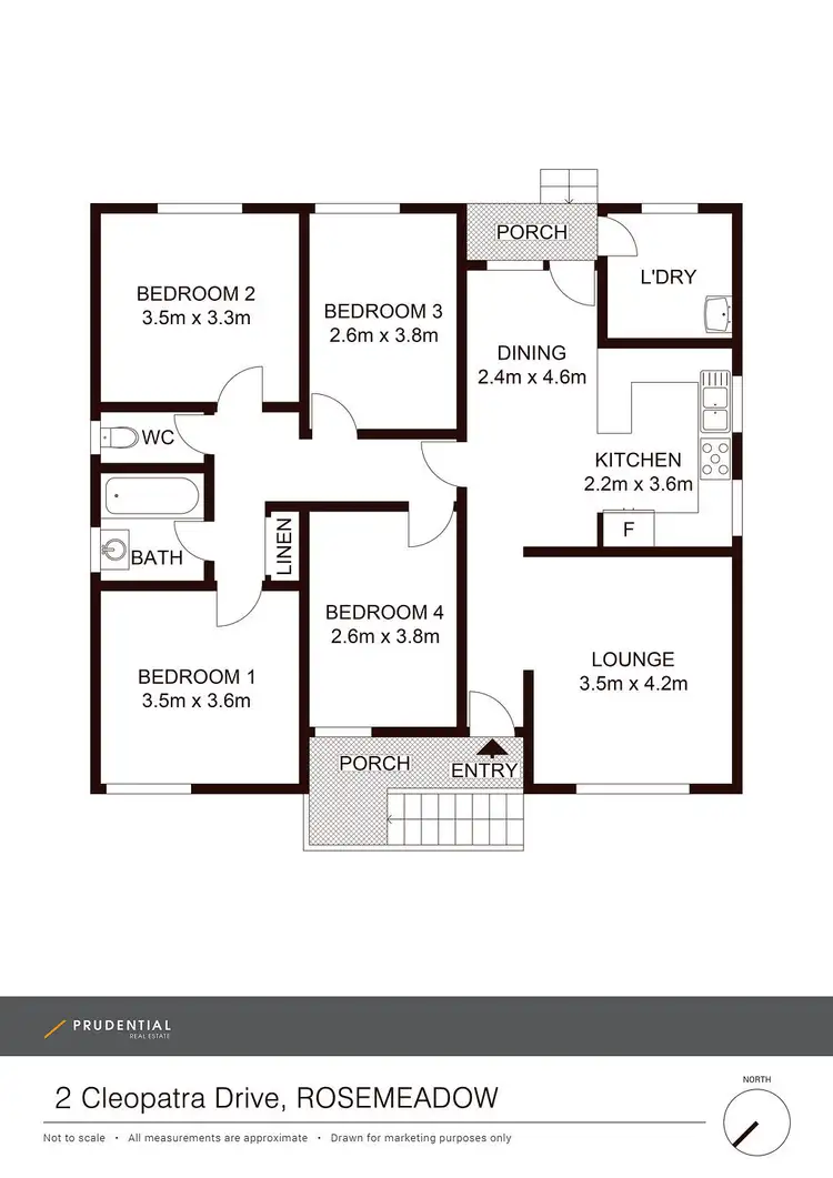Floorplan of Homely house listing, 2 Cleopatra Drive, Rosemeadow NSW 2560