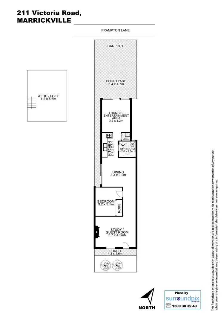 Floorplan of Homely house listing, 211 Victoria Road, Marrickville NSW 2204