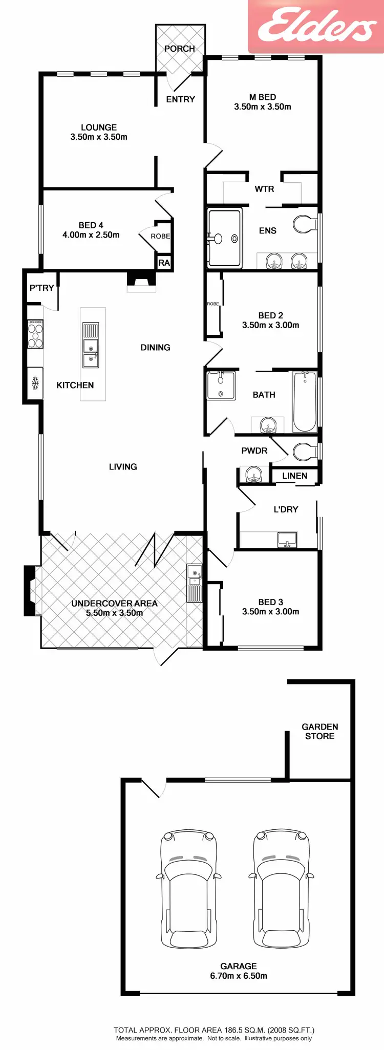 Floorplan of Homely house listing, 8 Dwyer Avenue, Wodonga VIC 3690