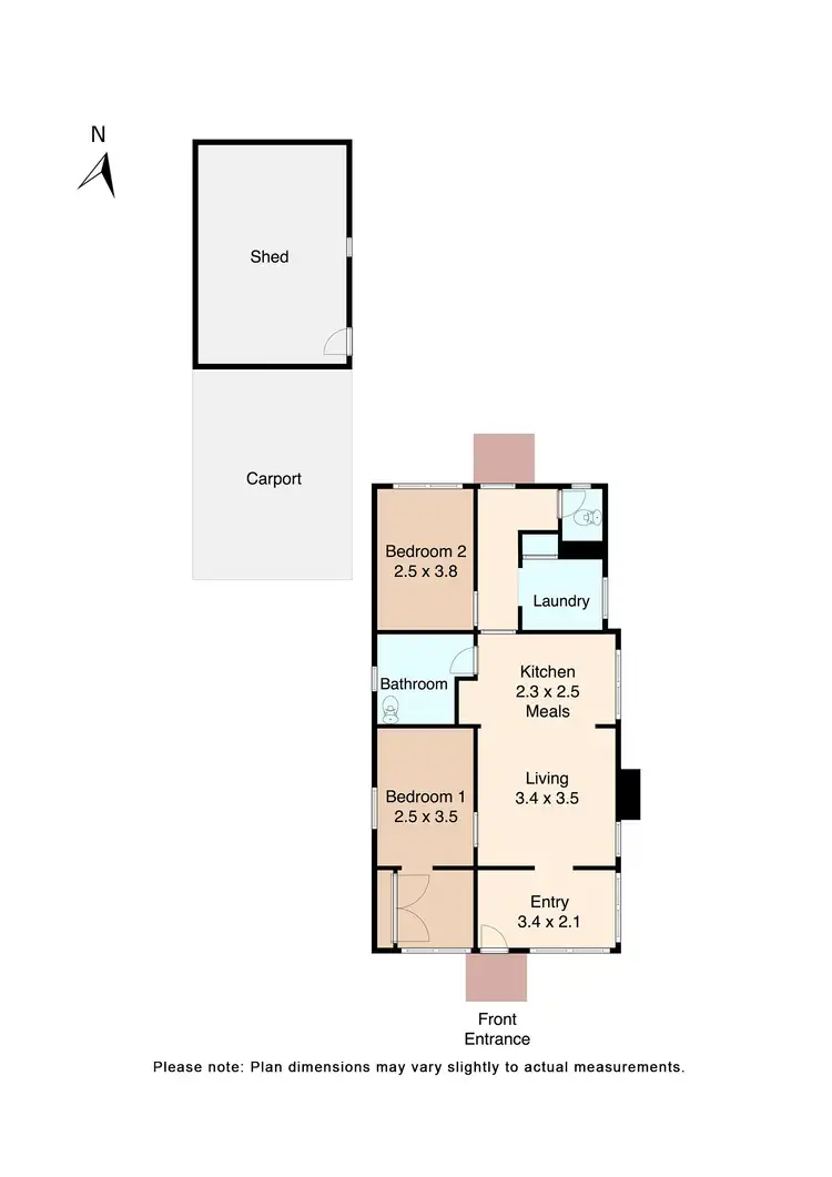 Floorplan of Homely house listing, 103 Johns Street, Ballarat East VIC 3350