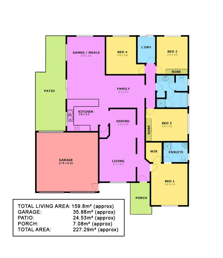 Floorplan of Homely house listing, 20 AMES, Evanston Park SA 5116