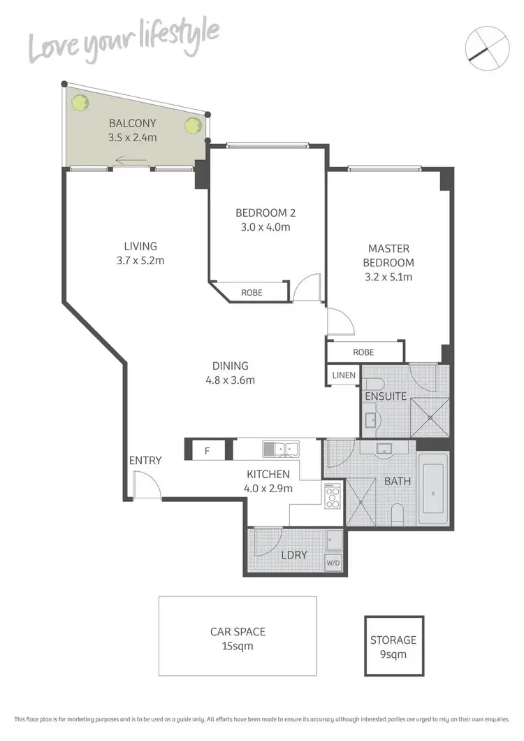 Floorplan of Homely apartment listing, 87/122 Saunders Street, Pyrmont NSW 2009
