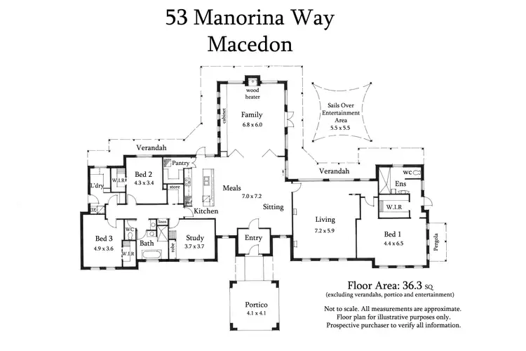 Floorplan of Homely house listing, 53 Manorina Way, Macedon VIC 3440