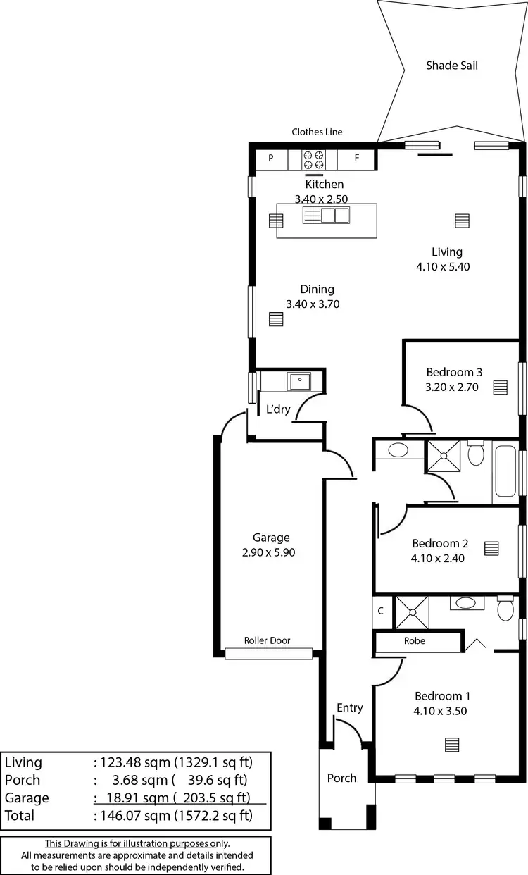 Floorplan of Homely house listing, 50 William Langman Circuit, Ridleyton SA 5008