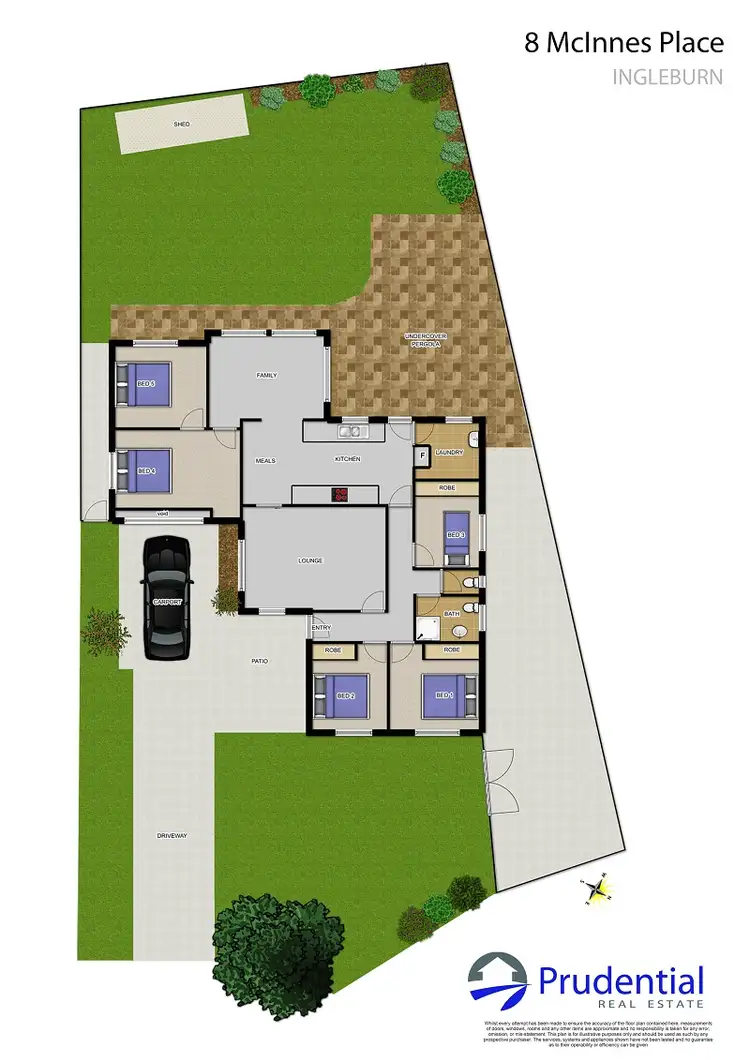 Floorplan of Homely house listing, 8 McInnes Place, Ingleburn NSW 2565