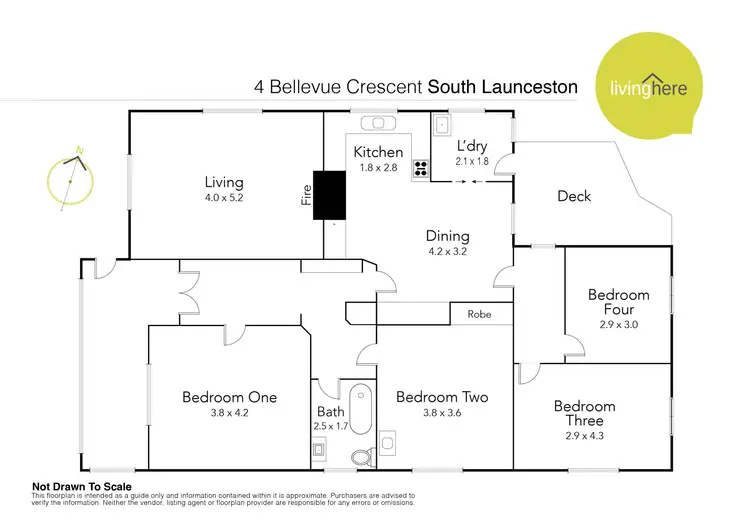 Floorplan of Homely house listing, 4 Bellevue Avenue, South Launceston TAS 7249