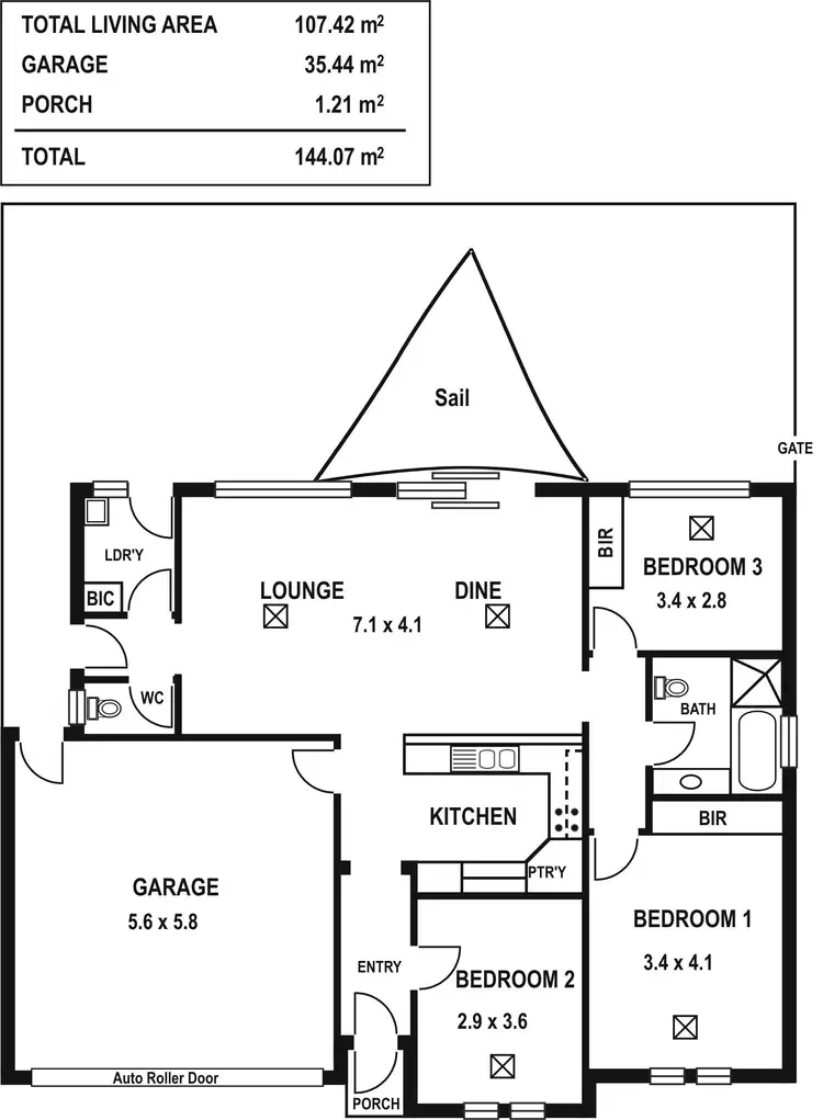Floorplan of Homely house listing, 1/39-41 Ramsay Ave, Hillcrest SA 5086