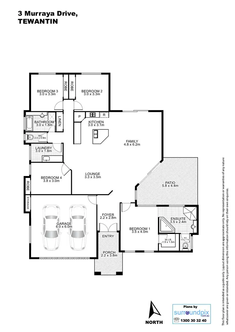 Floorplan of Homely house listing, 3 Murraya Drive, Tewantin QLD 4565