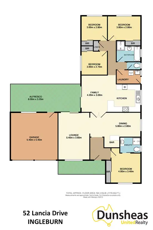 Floorplan of Homely house listing, 52 Lancia Drive, Ingleburn NSW 2565