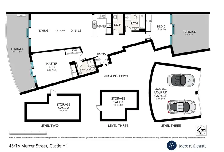 Floorplan of Homely apartment listing, 43/16-20 Mercer Street, Castle Hill NSW 2154