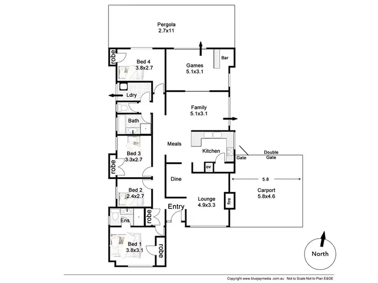 Floorplan of Homely house listing, 14 Redoubt Road, Willetton WA 6155