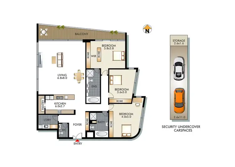 Floorplan of Homely unit listing, Address available on request