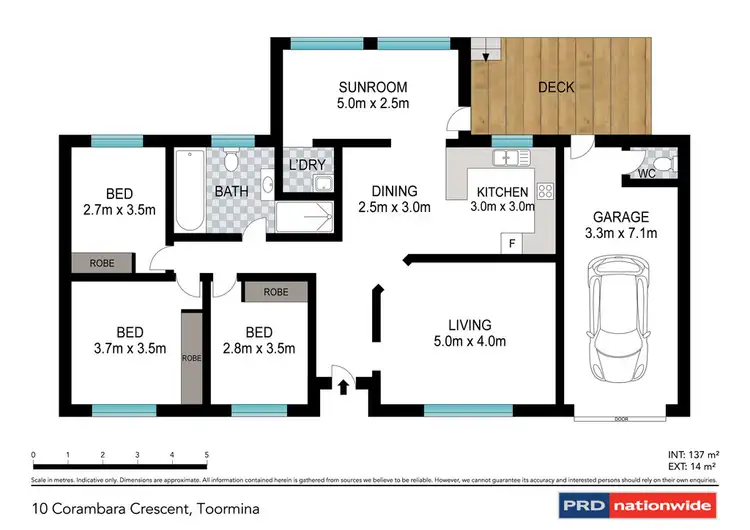 Floorplan of Homely house listing, 10 Corambara Cres, Toormina NSW 2452
