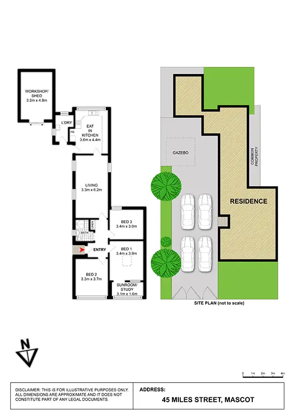 Floorplan of Homely house listing, 45 Miles Street, Mascot NSW 2020