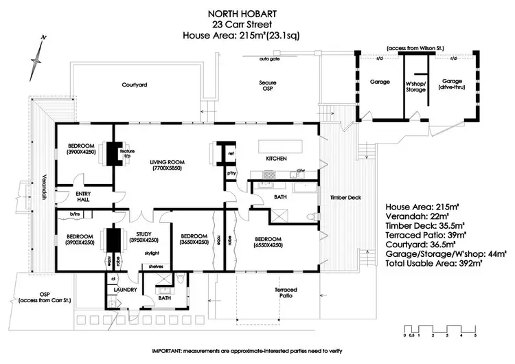 Floorplan of Homely house listing, 23 Carr Street, North Hobart TAS 7000