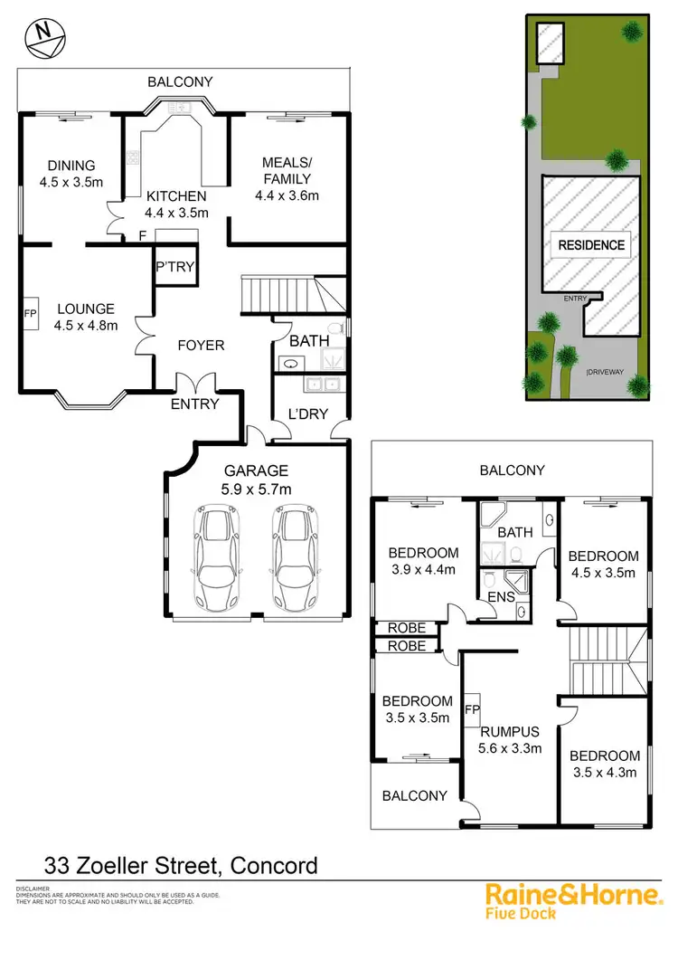 Floorplan of Homely house listing, 33 ZOELLER STREET, Concord NSW 2137