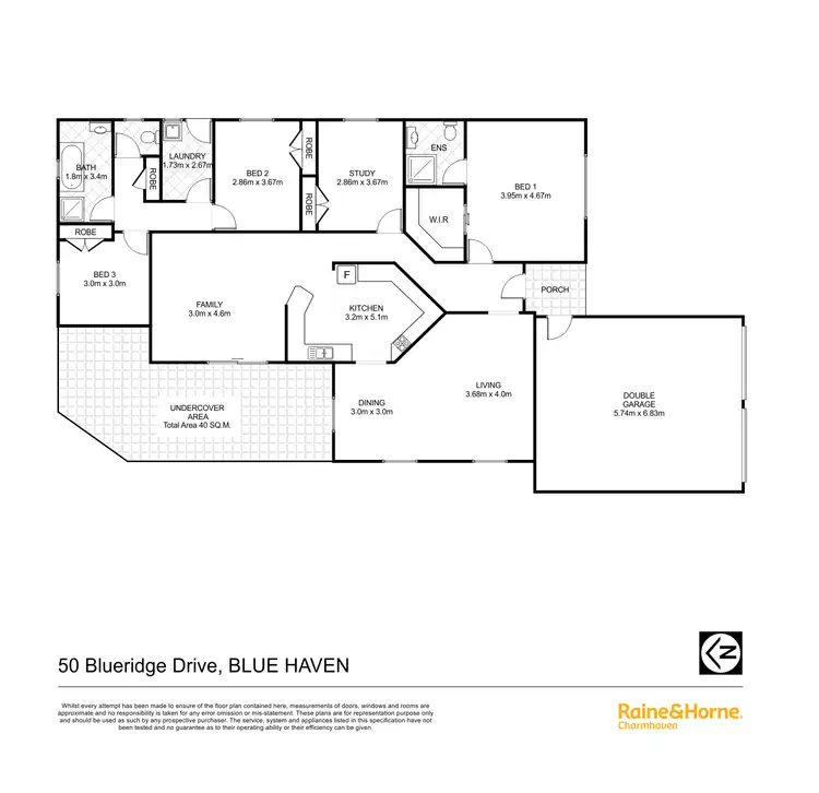 Floorplan of Homely house listing, 50 Blueridge Drive, Blue Haven NSW 2262