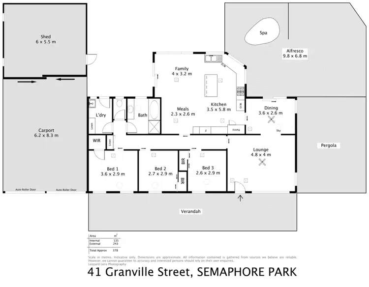 Floorplan of Homely house listing, 41 Granville Street, Semaphore Park SA 5019