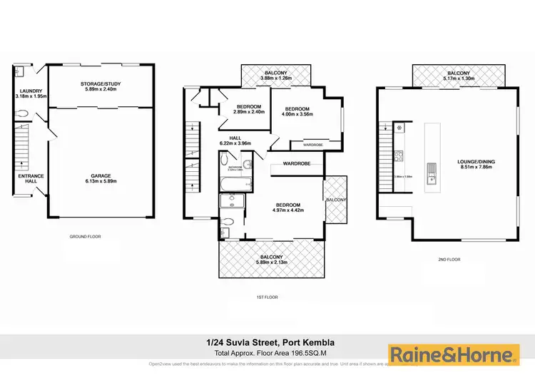 Floorplan of Homely townhouse listing, 3/24 Suvla Street, Port Kembla NSW 2505