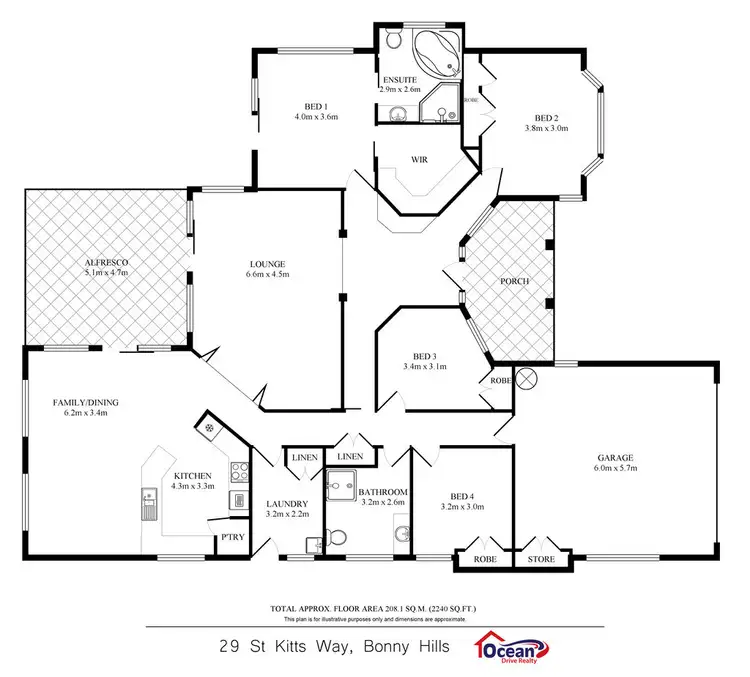 Floorplan of Homely house listing, 29 St Kitts Way, Bonny Hills NSW 2445
