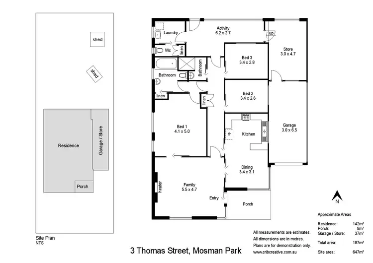 Floorplan of Homely house listing, 3 Thomas Street, Mosman Park WA 6012