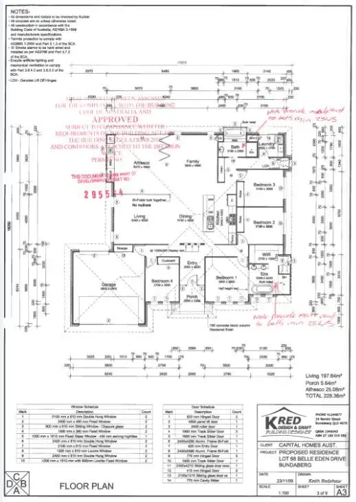Floorplan of Homely house listing, 9 Belle Eden Drive, Ashfield QLD 4670