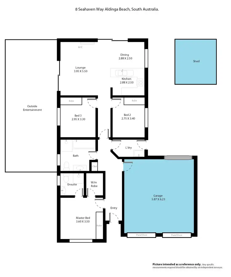Floorplan of Homely house listing, 8 Seahaven Way, Aldinga Beach SA 5173