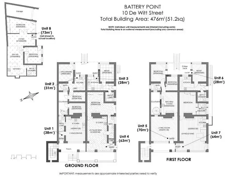 Floorplan of Homely block of units listing, 10 De Witt Street, Battery Point TAS 7004