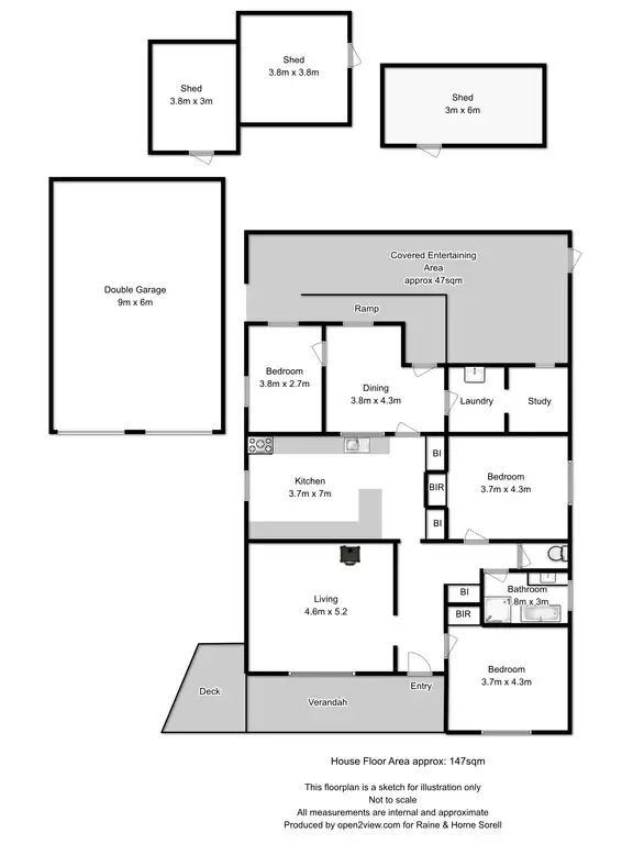 Floorplan of Homely house listing, 98 Reeve Street, Campania TAS 7026