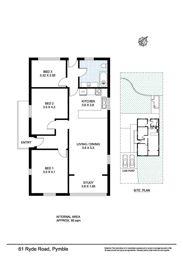 Floorplan of Homely house listing, 61 Ryde Rd, Pymble NSW 2073