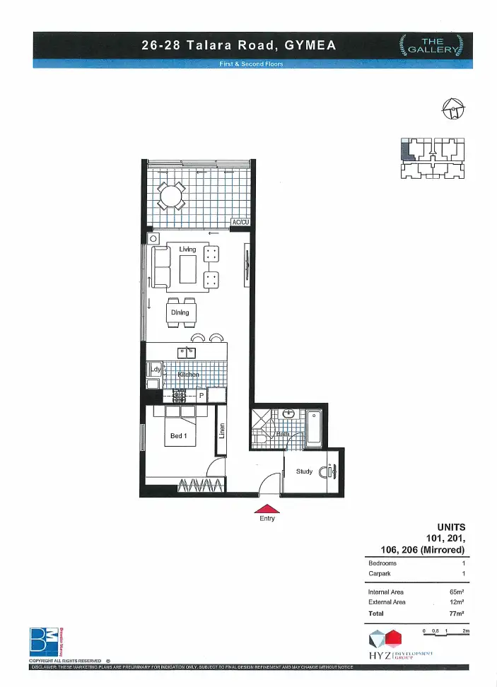 Floorplan of Homely apartment listing, 101/26-28 Talara Road, Gymea NSW 2227