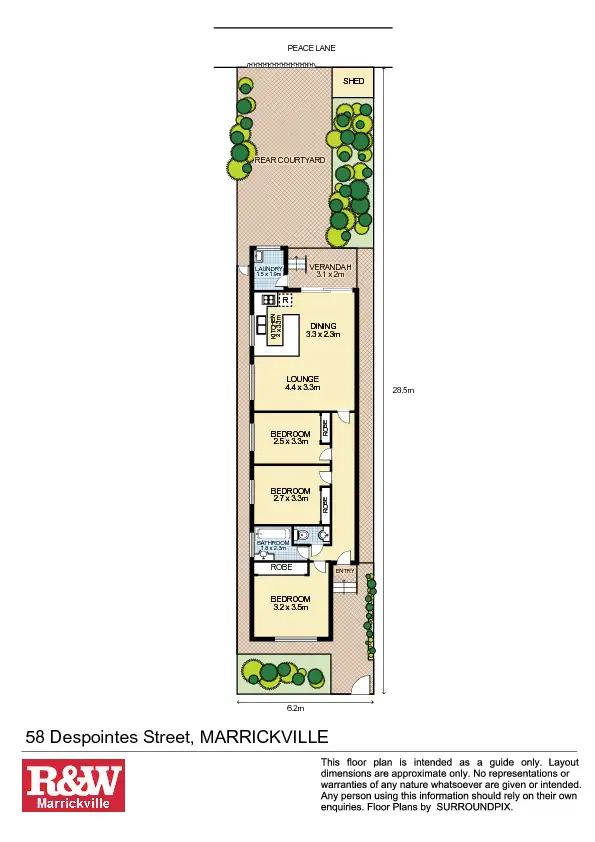 Floorplan of Homely house listing, 58 Despointes Street, Marrickville NSW 2204