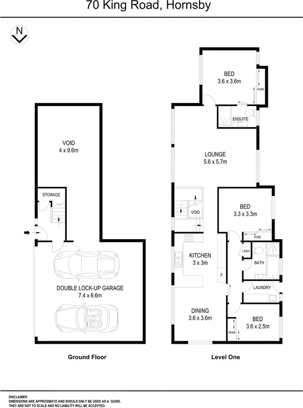 Floorplan of Homely house listing, 70 King Road, Hornsby NSW 2077