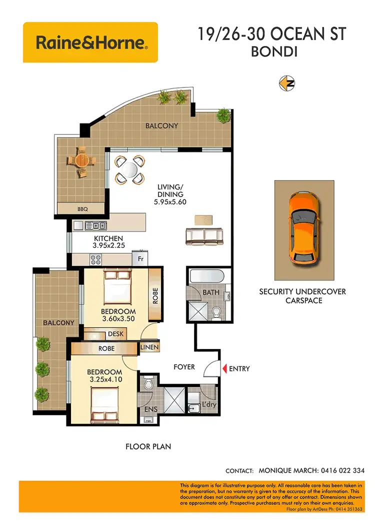 Floorplan of Homely apartment listing, 19/26-30 Ocean Street, Bondi NSW 2026