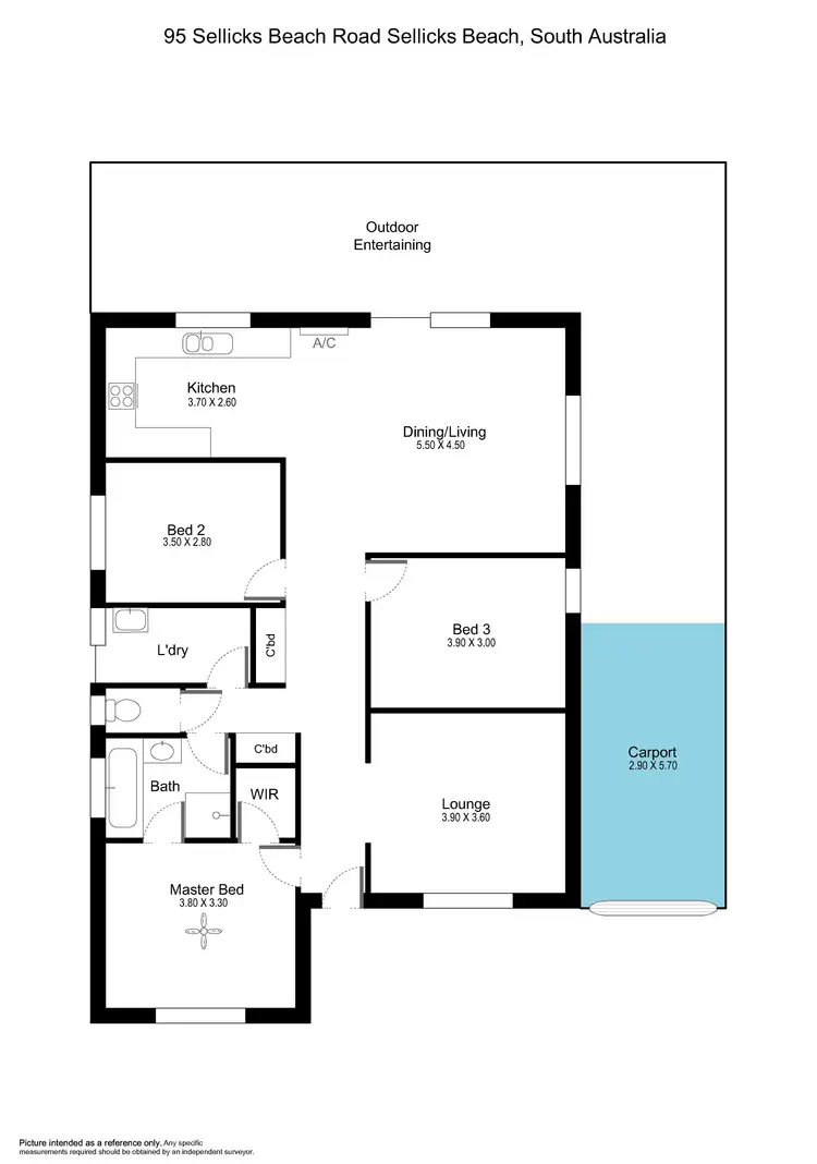 Floorplan of Homely house listing, 95 Sellicks Beach Road, Sellicks Beach SA 5174