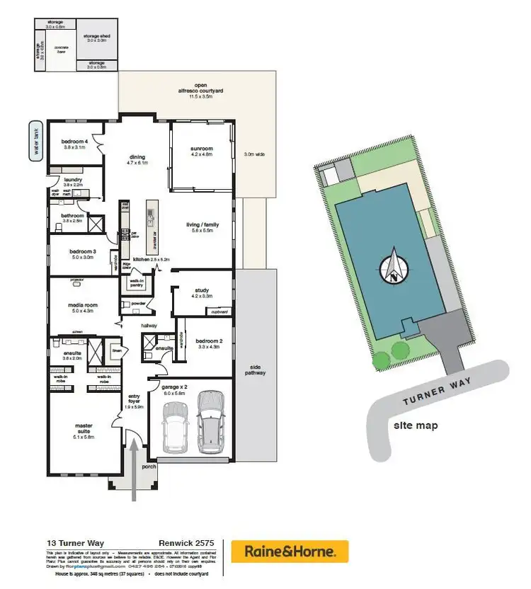 Floorplan of Homely house listing, 13 Turner Way, Mittagong NSW 2575