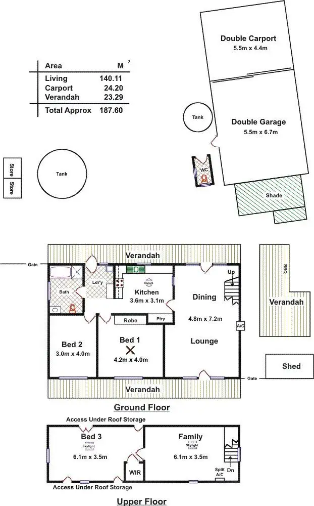 Floorplan of Homely house listing, 22 Victoria Terrace, Williamstown SA 5351