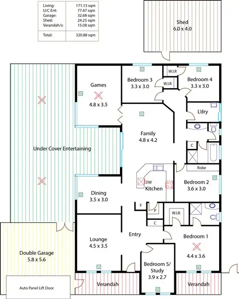 Floorplan of Homely house listing, 3 Danzig Avenue, Paralowie SA 5108