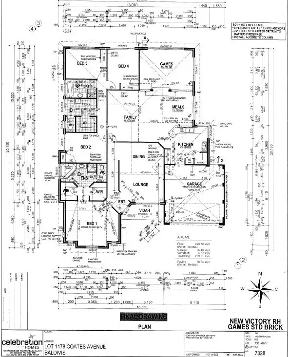 Floorplan of Homely house listing, 50 Coates Avenue, Baldivis WA 6171
