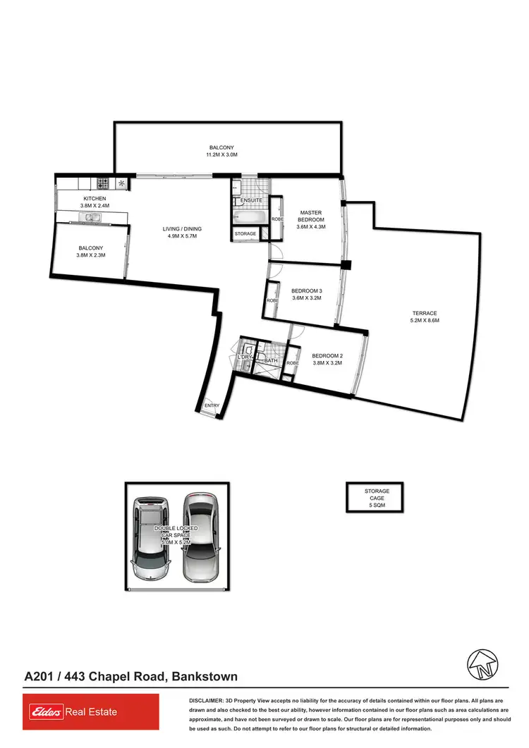 Floorplan of Homely unit listing, A201/443 Chapel Road, Bankstown NSW 2200