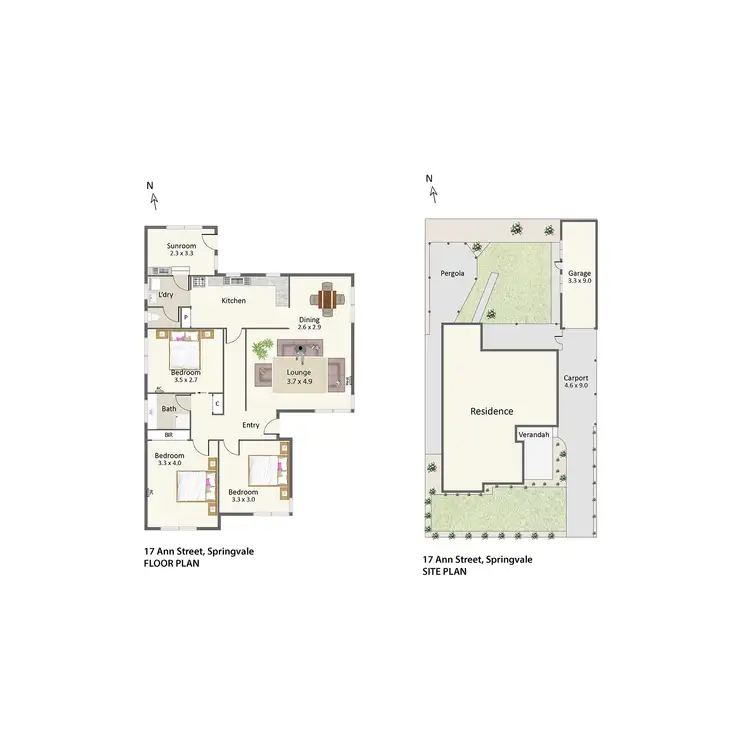 Floorplan of Homely house listing, 17 Ann Street, Springvale VIC 3171