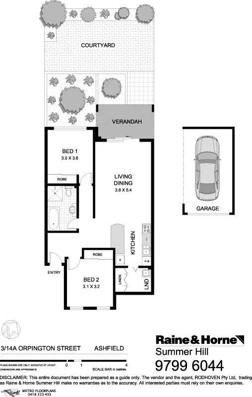 Floorplan of Homely apartment listing, 3/14A -14B Orpington Street, Ashfield NSW 2131