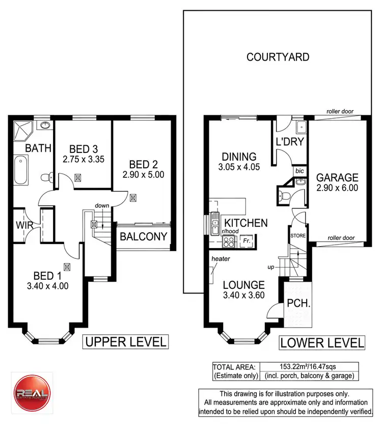 Floorplan of Homely townhouse listing, 2/24 Grove Street, Modbury SA 5092