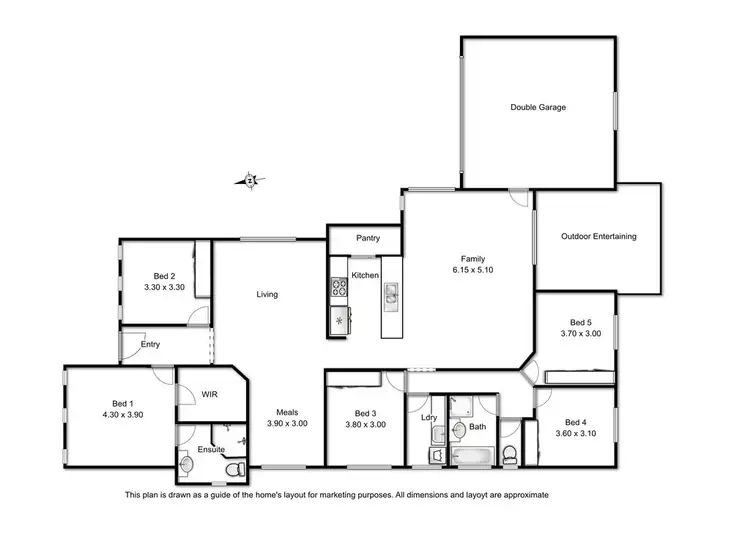 Floorplan of Homely house listing, 30 Nursery Drive, Middle Ridge QLD 4350