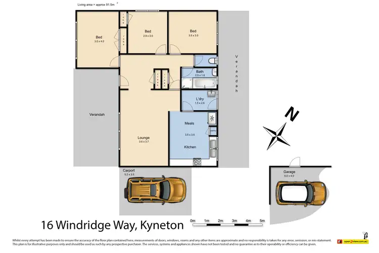 Floorplan of Homely house listing, 16 Windridge Way, Kyneton VIC 3444