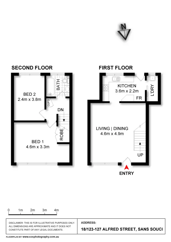 Floorplan of Homely unit listing, 18/123-127 Alfred Street, Sans Souci NSW 2219