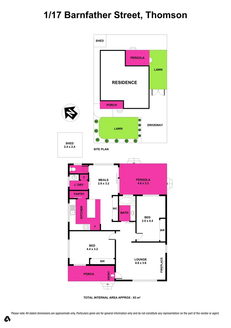 Floorplan of Homely house listing, 1/17 Barnfather Street, Thomson VIC 3219