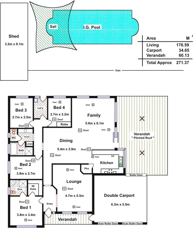 Floorplan of Homely house listing, 21 Dawn Close, Andrews Farm SA 5114