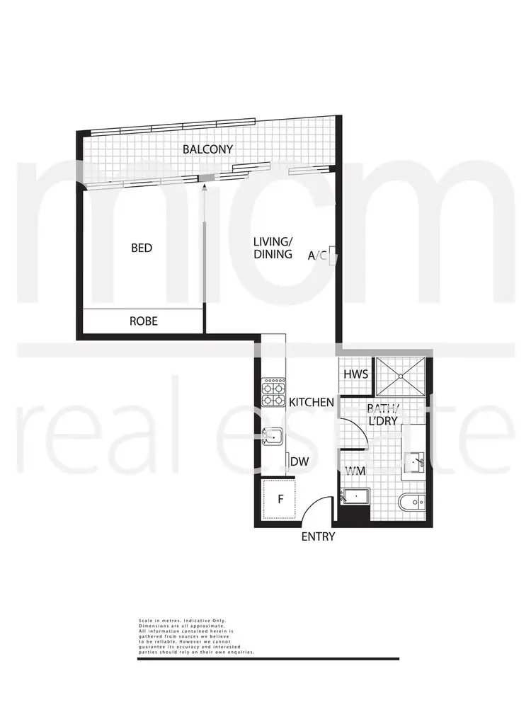 Floorplan of Homely apartment listing, 1609/565 Flinders Street, Melbourne VIC 3000